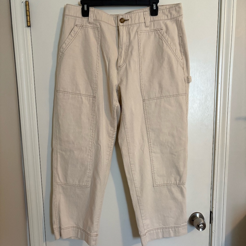 Cream Painters Straight Leg High-rise Pant